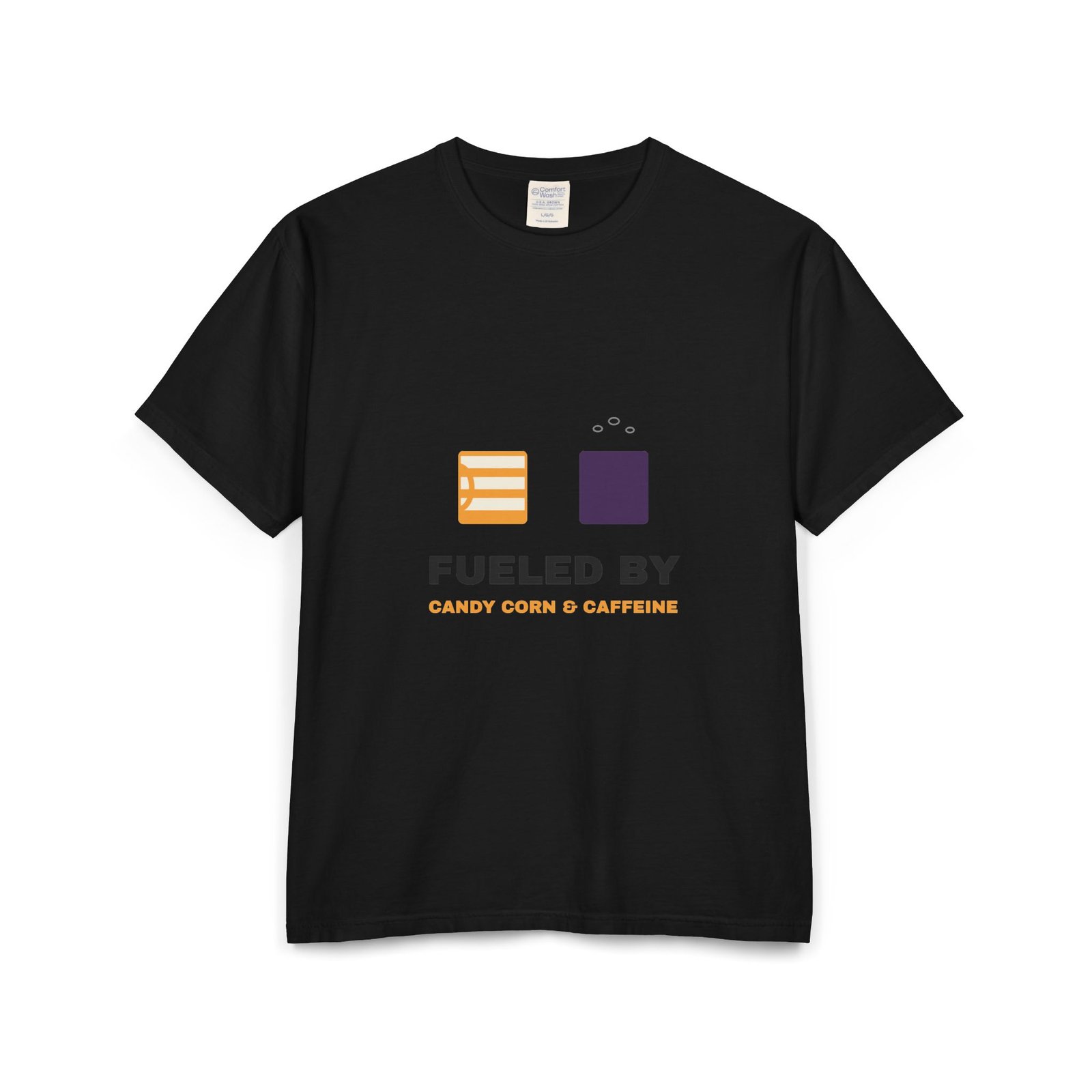 Fueled by Candy Corn and Caffeine Halloween Teacher Shirt | Teacher Humor Gift | Comfort Colors Tee - Image 5