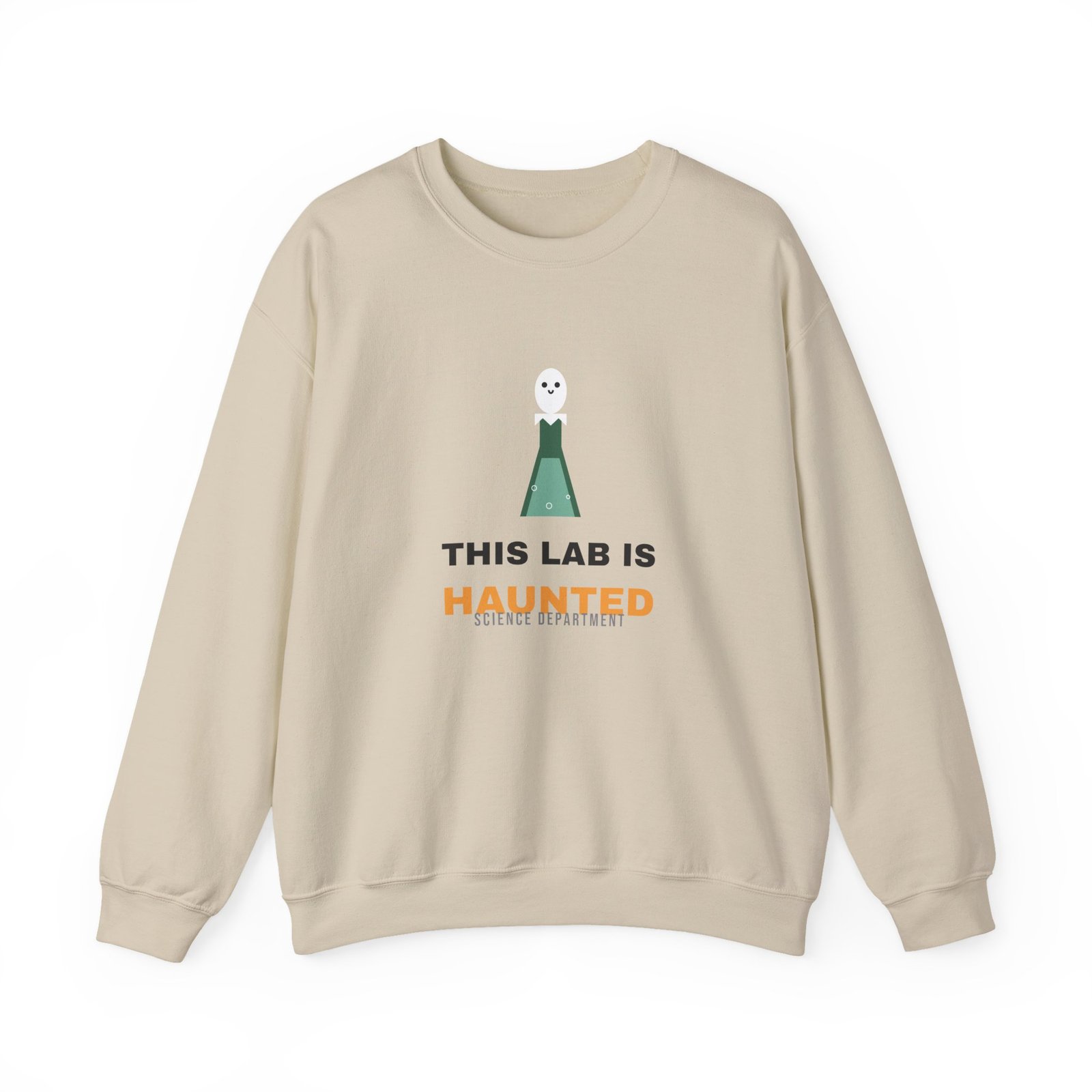 This Lab Is Haunted Halloween Science Teacher Shirt | STEM Teacher Gift | Gildan 18000 Crewneck - Image 9