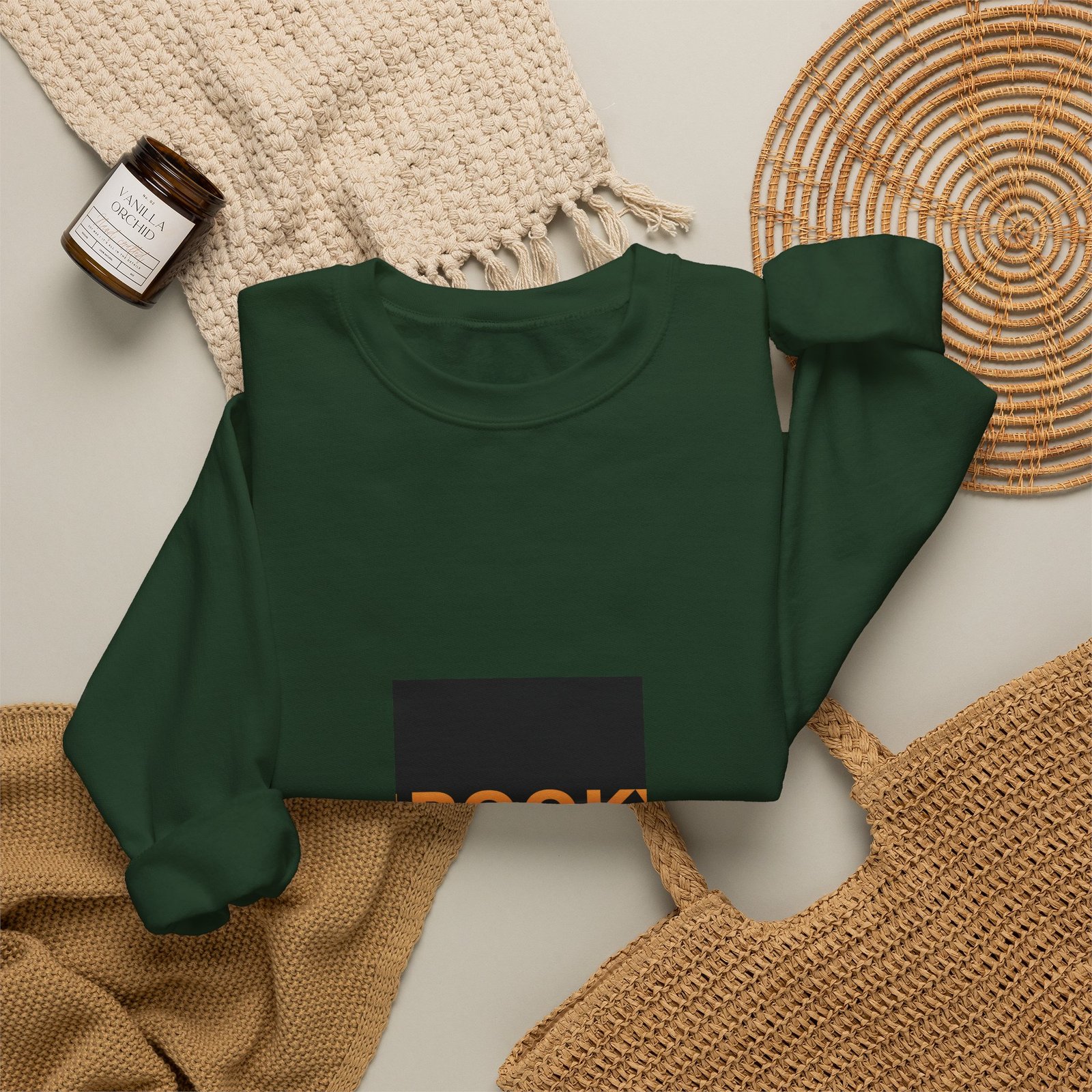 Gildan 18000 Crewneck Sweatshirt | Spooky Season Typography - Image 16