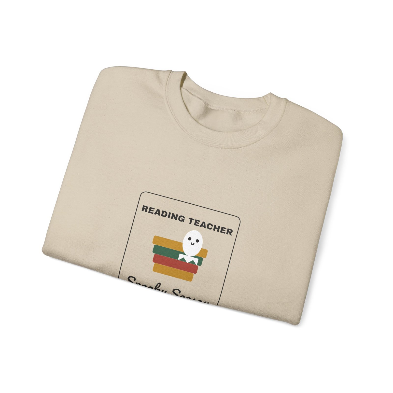 Reading Teacher Spooky Season Specialist Halloween Shirt | Bookish Teacher Gift | Gildan 18000 Crewneck - Image 11
