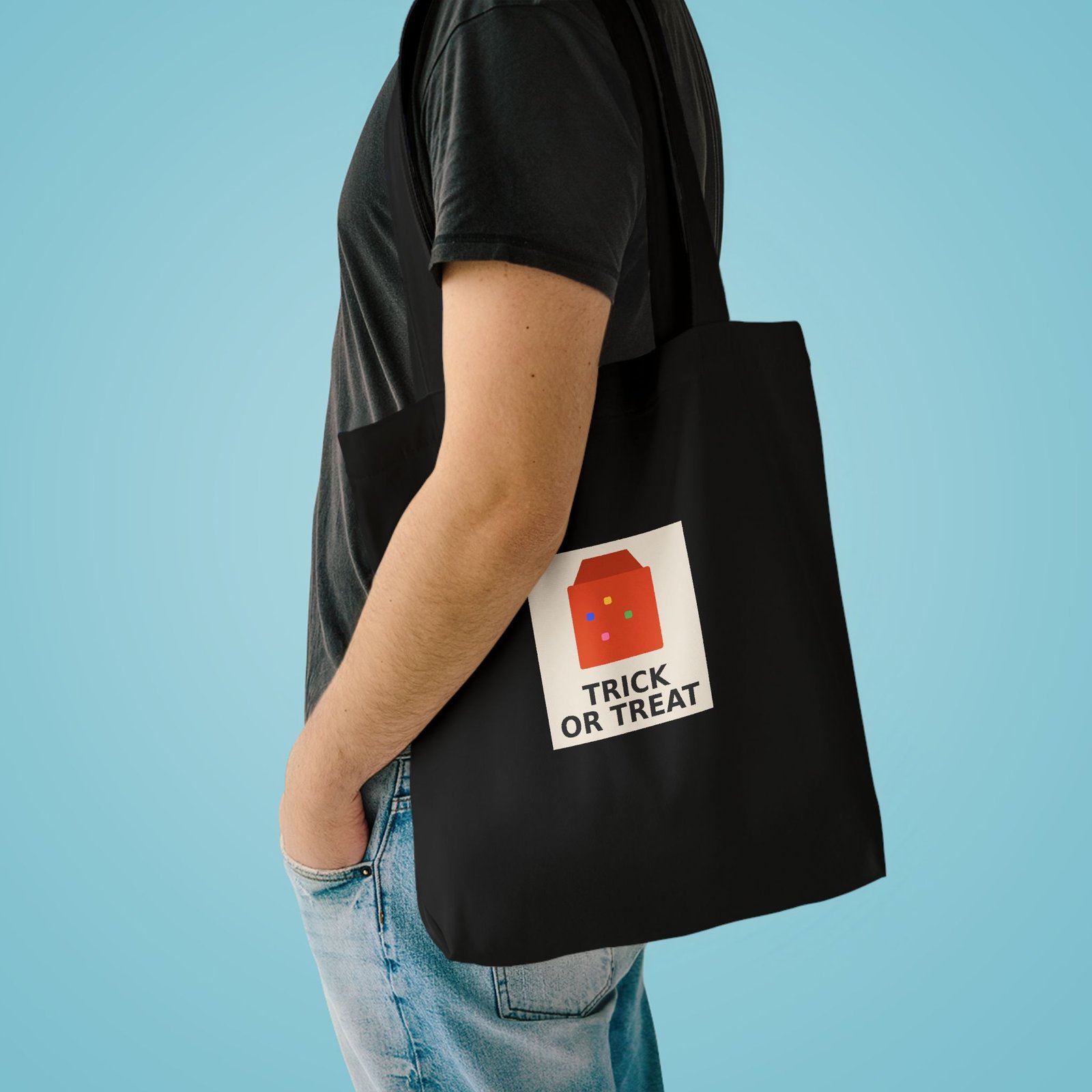 Cotton Canvas Tote Bag | Trick or Treat - Image 3
