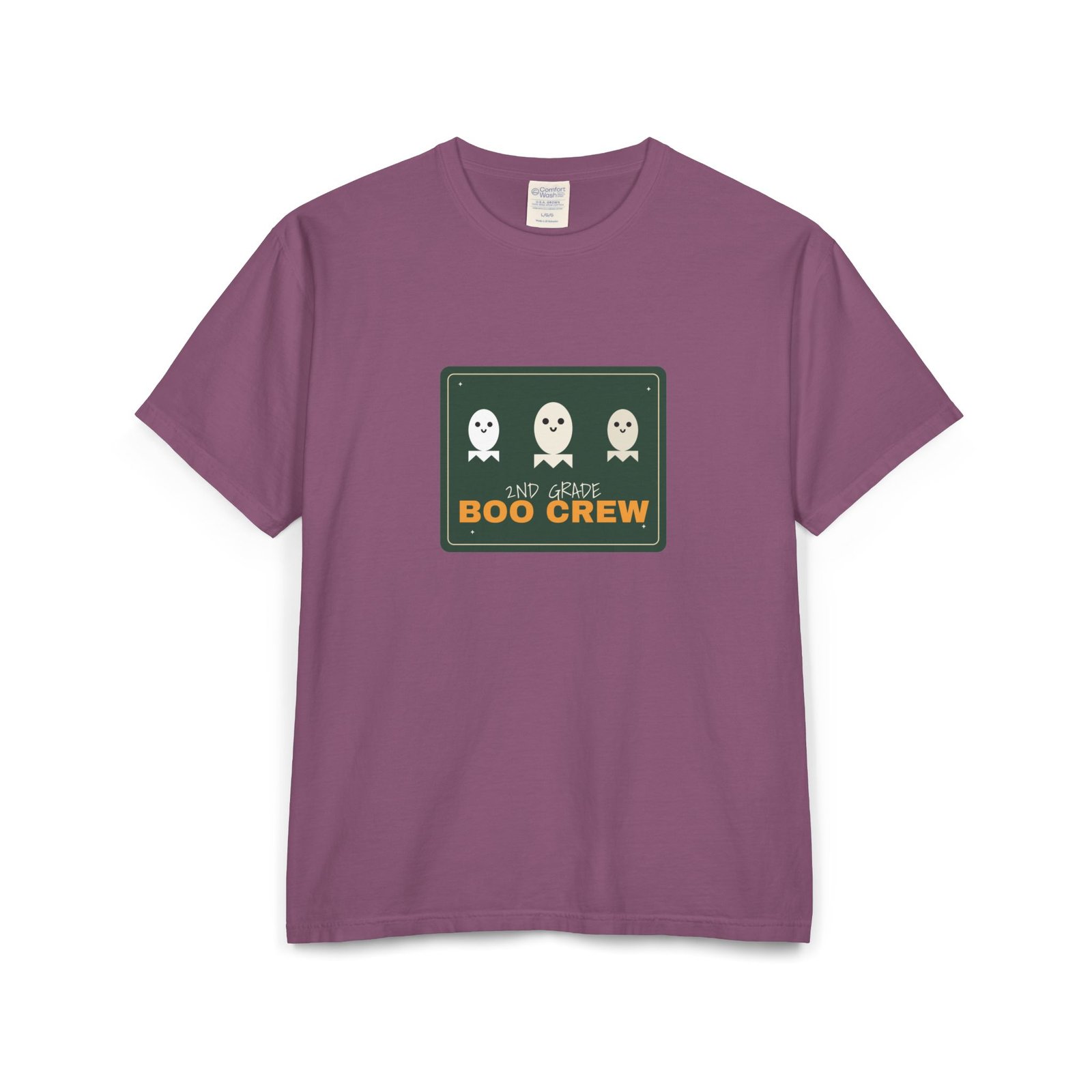 2nd Grade Boo Crew Halloween Teacher Shirt | Spooky Season Teacher Gift | Comfort Colors Tee - Image 9