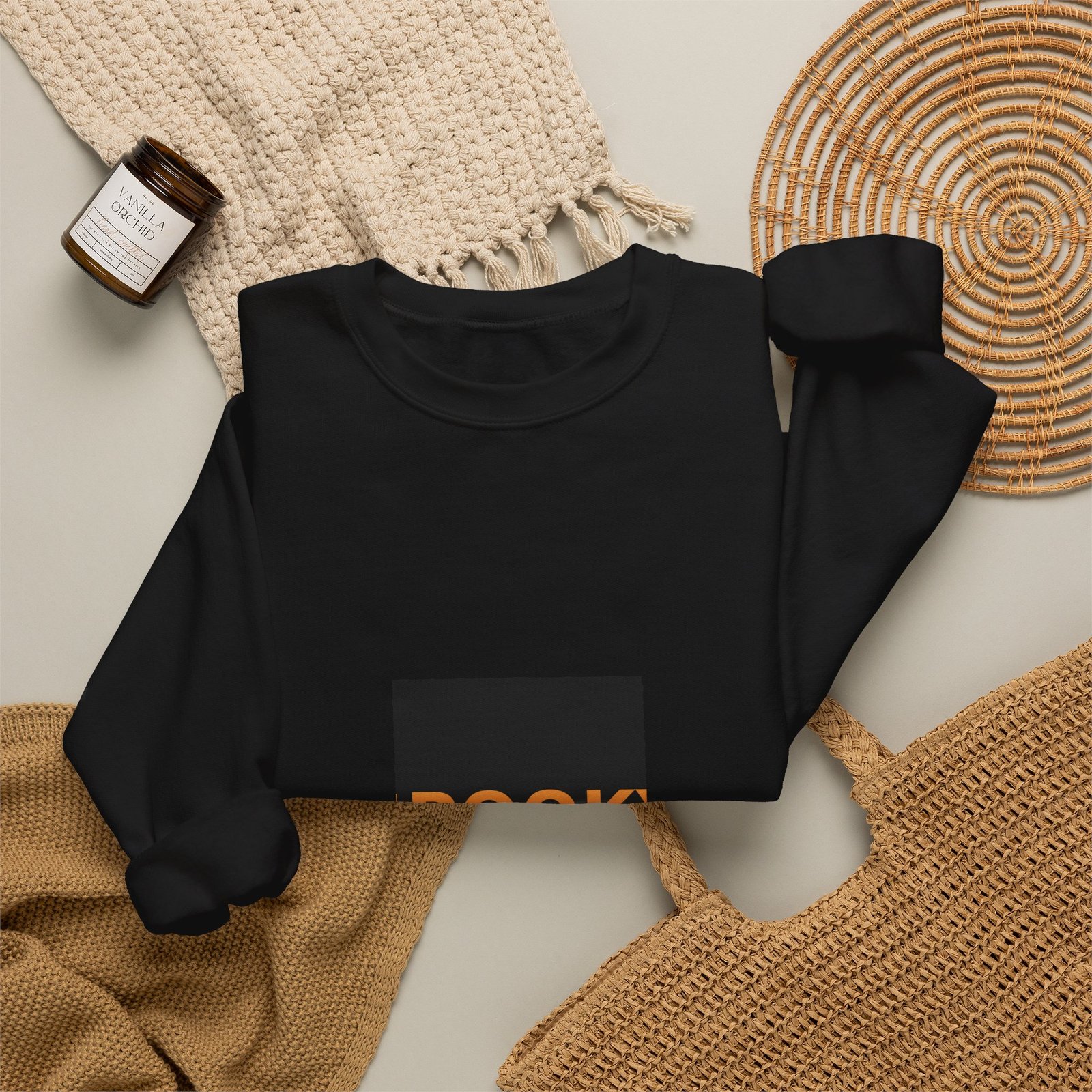 Gildan 18000 Crewneck Sweatshirt | Spooky Season Typography - Image 8