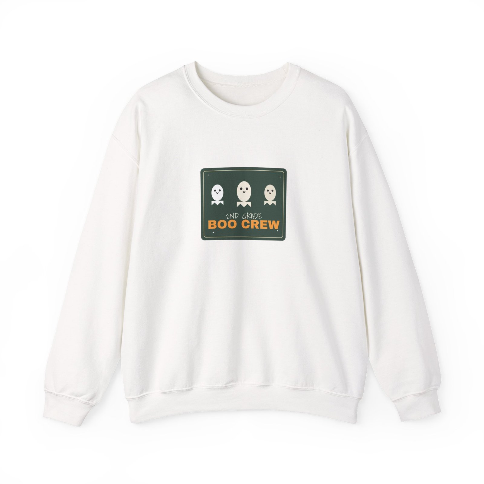 2nd Grade Boo Crew Halloween Teacher Crewneck