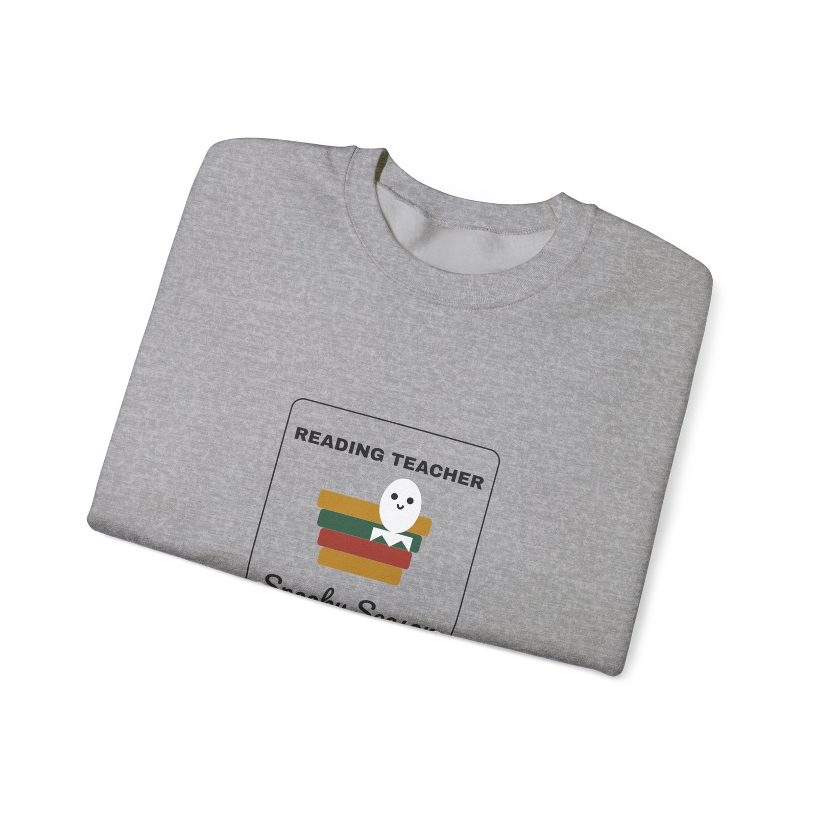 Reading Teacher Spooky Season Specialist Halloween Shirt | Bookish Teacher Gift | Gildan 18000 Crewneck - Image 15