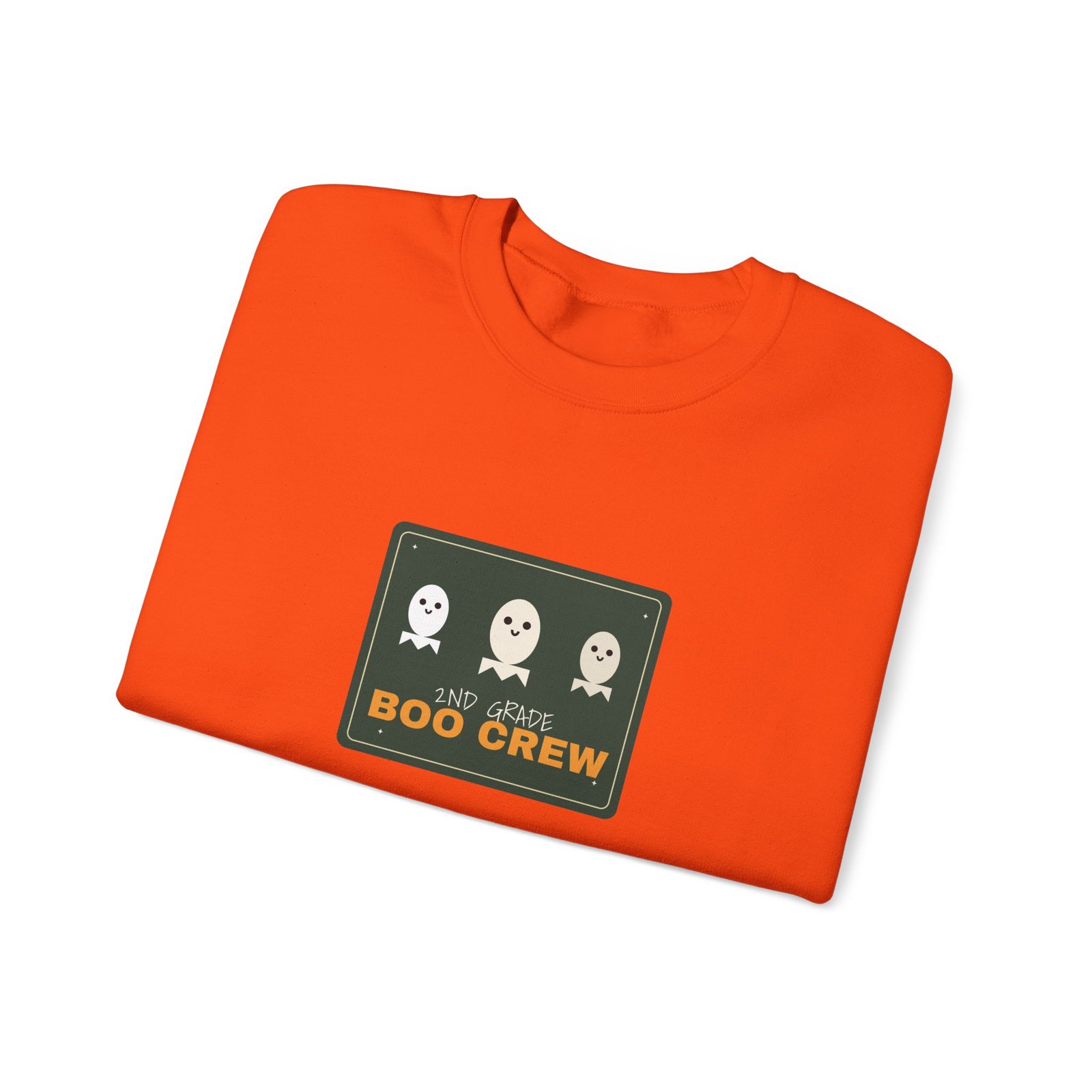 2nd Grade Boo Crew Halloween Teacher Shirt | Spooky Season Teacher Gift | Gildan 18000 Crewneck - Image 19