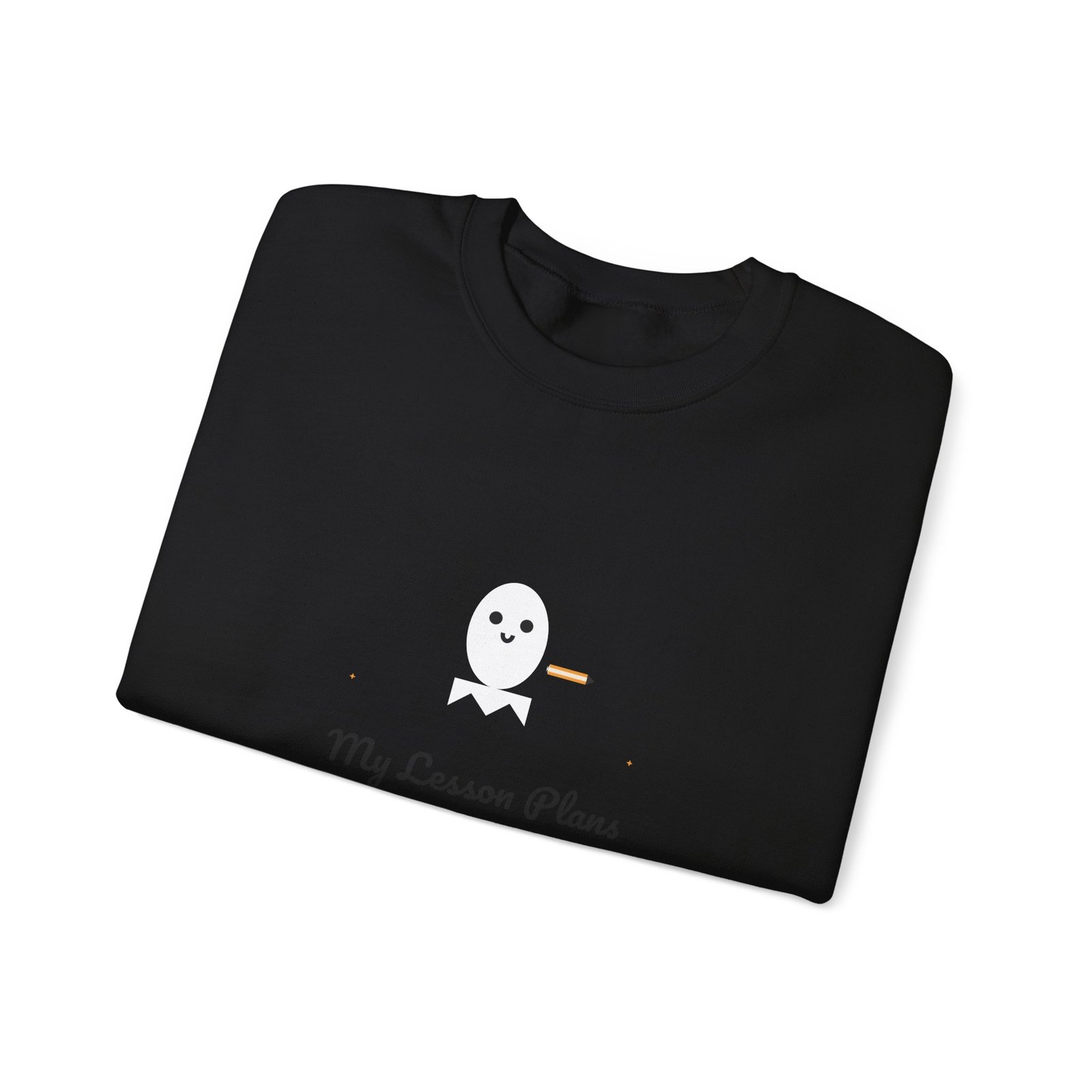 My Lesson Plans Are Haunted Halloween Teacher Shirt | Funny Teacher Gift | Gildan 18000 Crewneck - Image 7