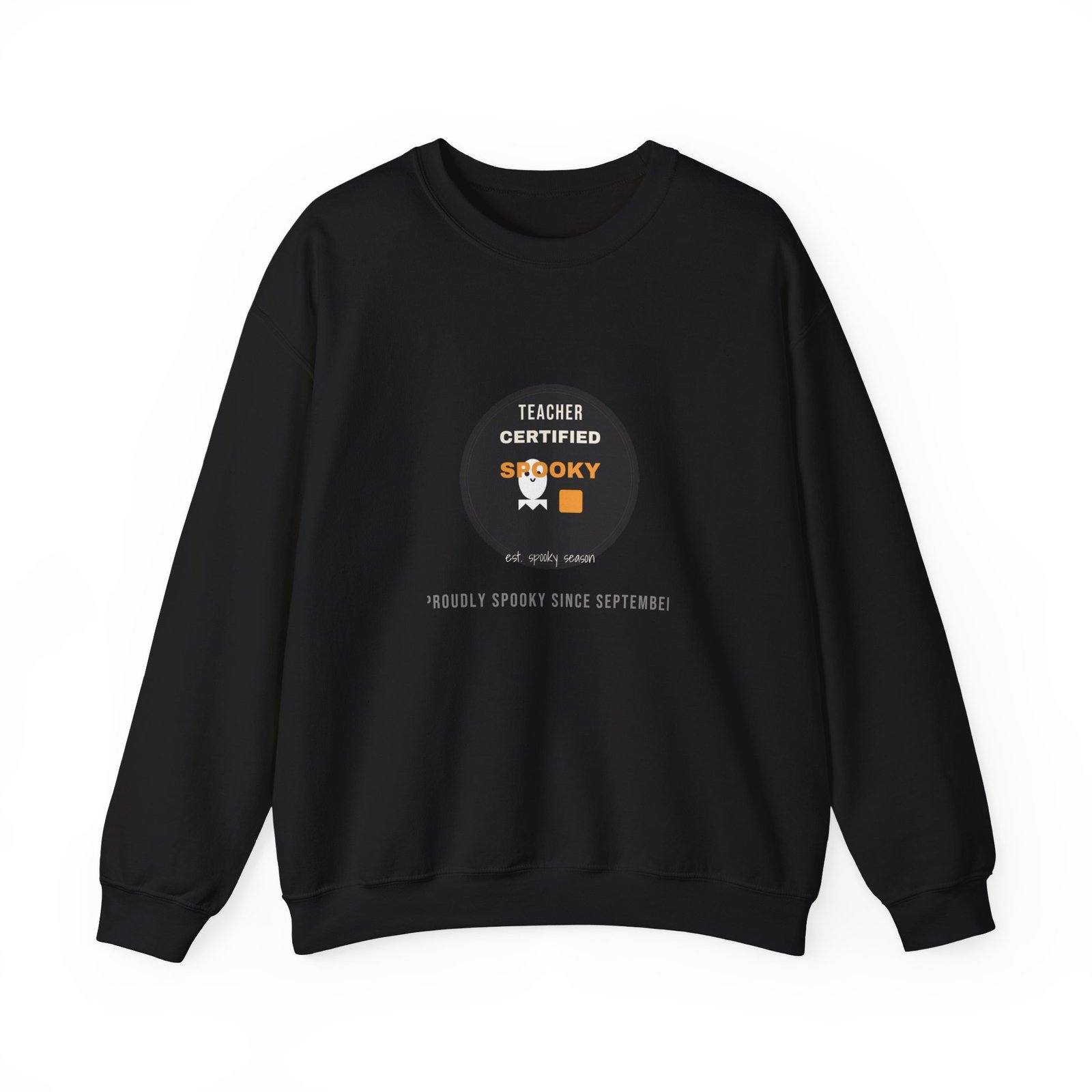 Teacher Certified Spooky Halloween Shirt | Spooky Season Teacher Gift | Gildan 18000 Crewneck - Image 5