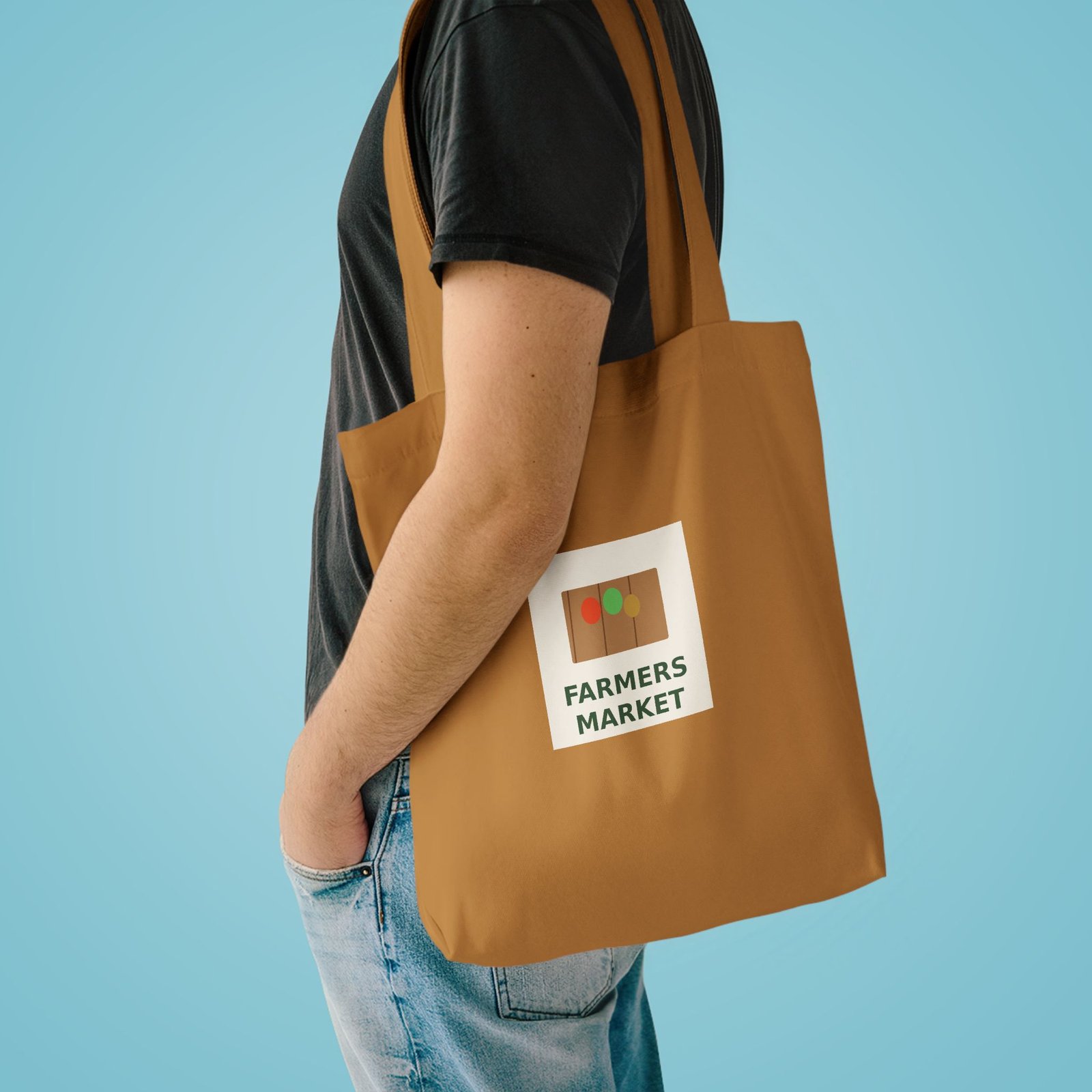 Cotton Canvas Tote Bag | Fall Market Tote - Image 7