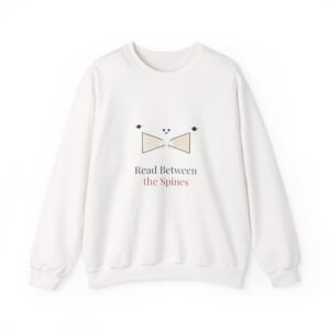 Read Between the Spines Book Lover Halloween Shirt | Bookish Fall Gift | Gildan 18000 Crewneck