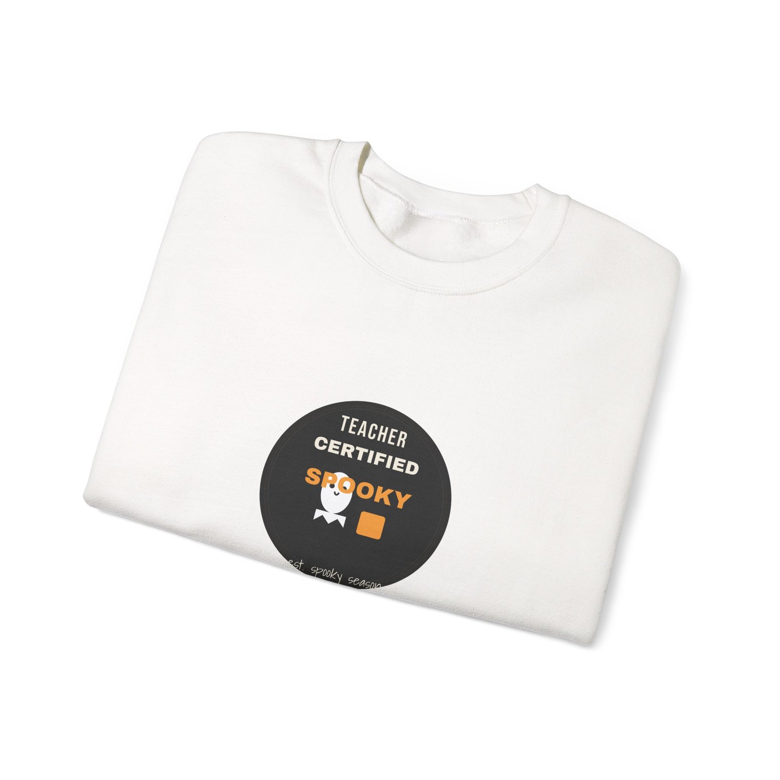 Teacher Certified Spooky Halloween Shirt | Spooky Season Teacher Gift | Gildan 18000 Crewneck - Image 3