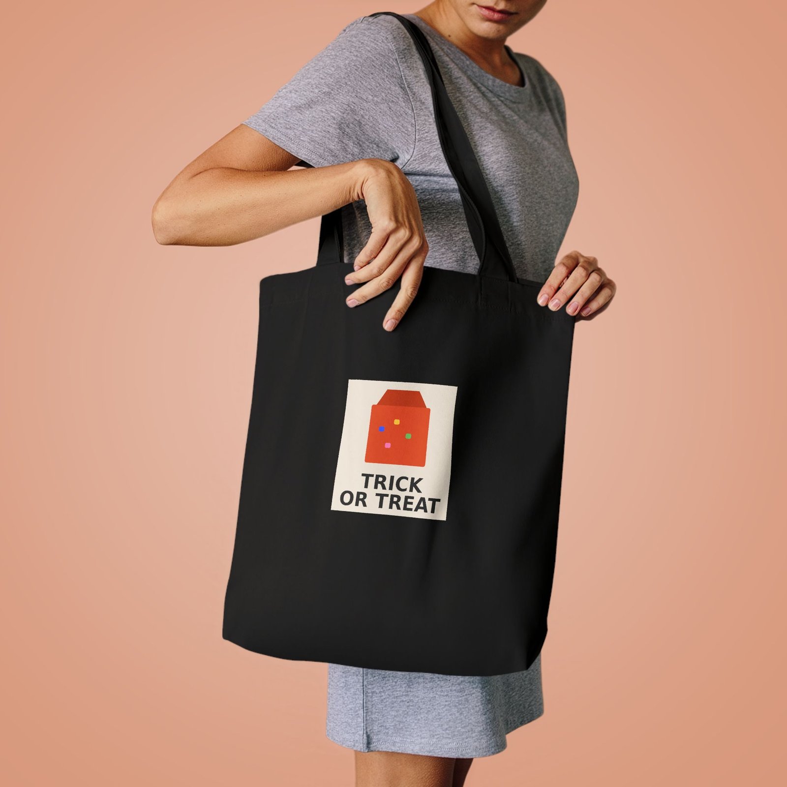 Cotton Canvas Tote Bag | Trick or Treat - Image 4