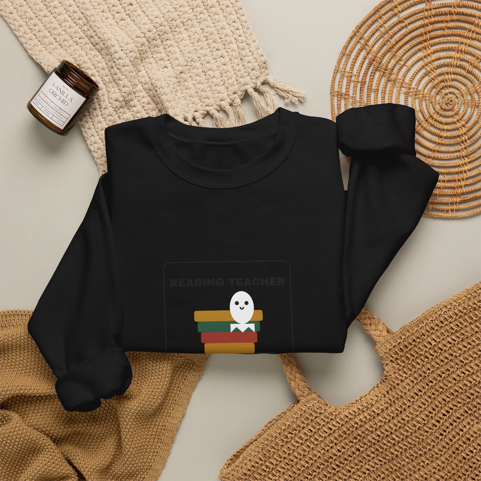Reading Teacher Spooky Season Specialist Halloween Shirt | Bookish Teacher Gift | Gildan 18000 Crewneck - Image 8