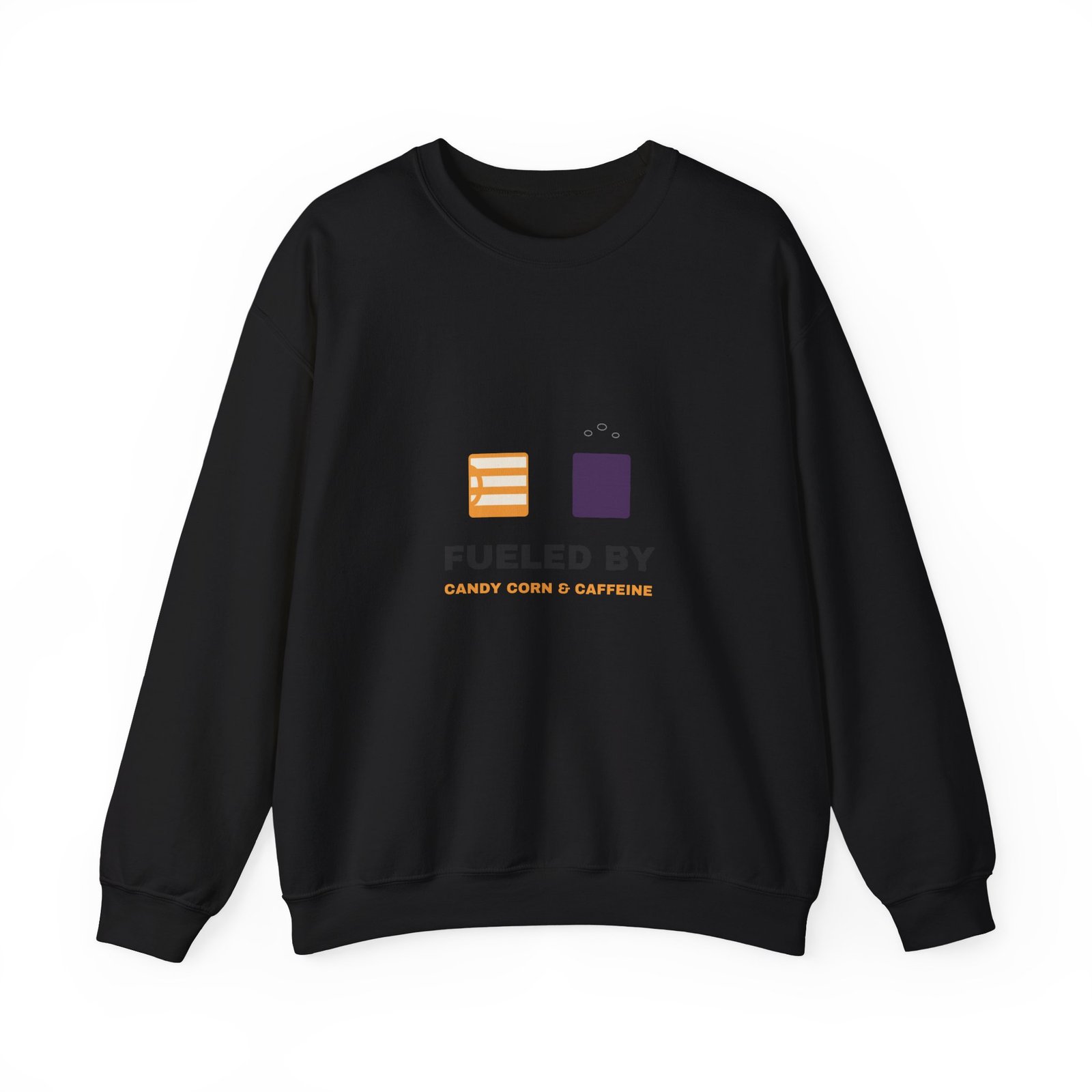 Fueled by Candy Corn and Caffeine Halloween Teacher Shirt | Teacher Humor Gift | Gildan 18000 Crewneck - Image 5