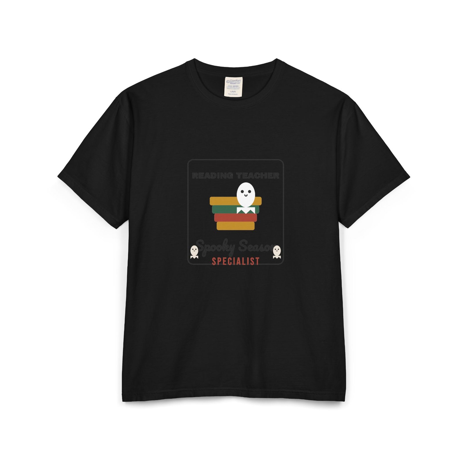 Reading Teacher Spooky Season Specialist Halloween Shirt | Bookish Teacher Gift | Comfort Colors Tee - Image 5