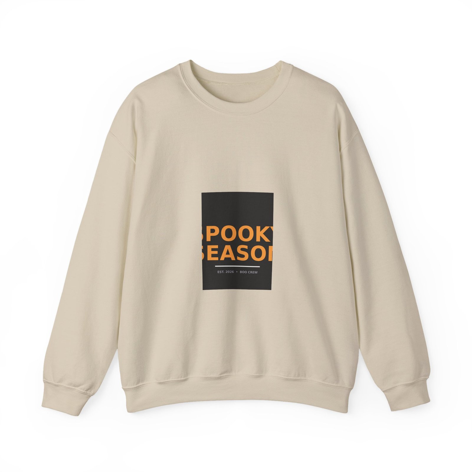 Gildan 18000 Crewneck Sweatshirt | Spooky Season Typography - Image 9
