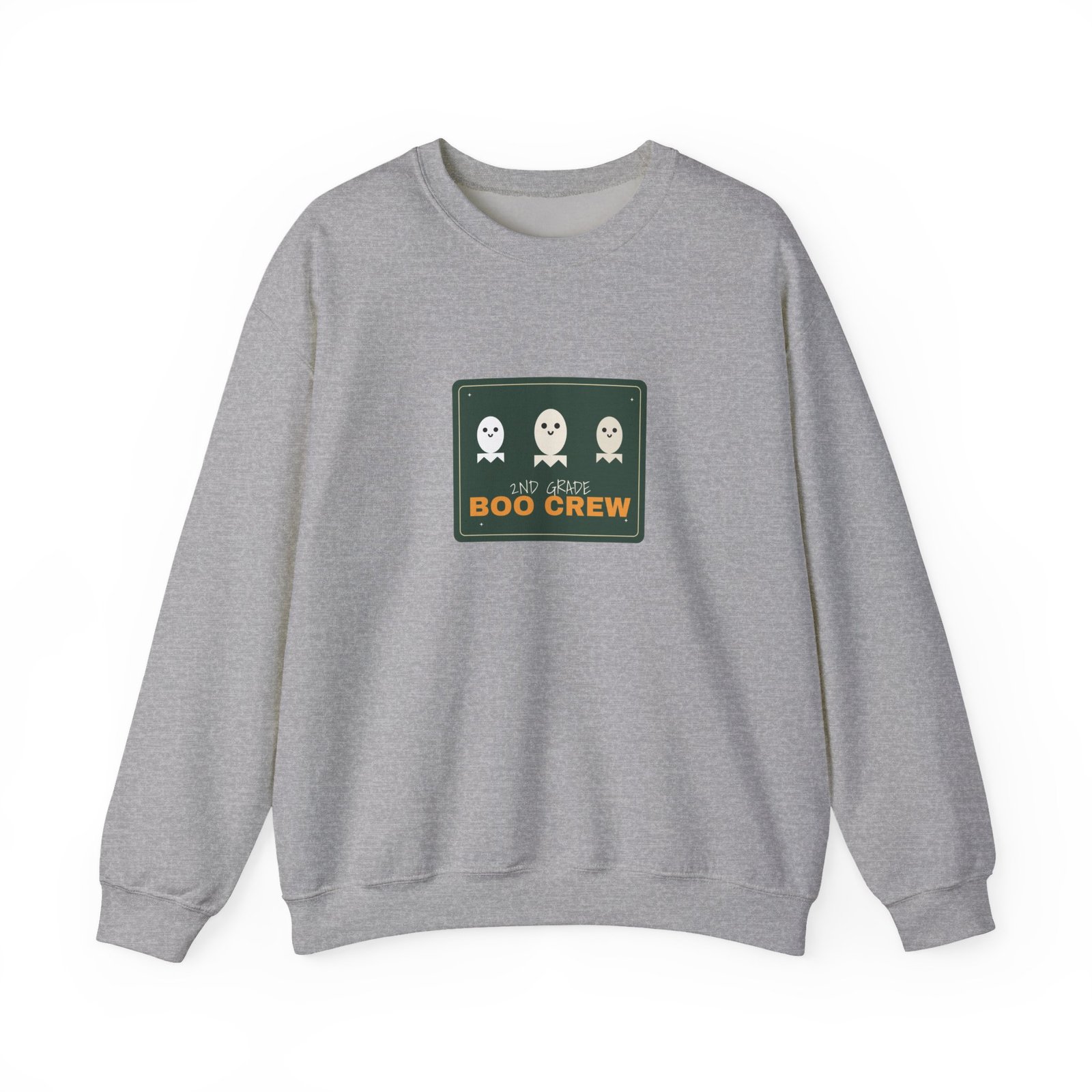 2nd Grade Boo Crew Halloween Teacher Shirt | Spooky Season Teacher Gift | Gildan 18000 Crewneck - Image 13
