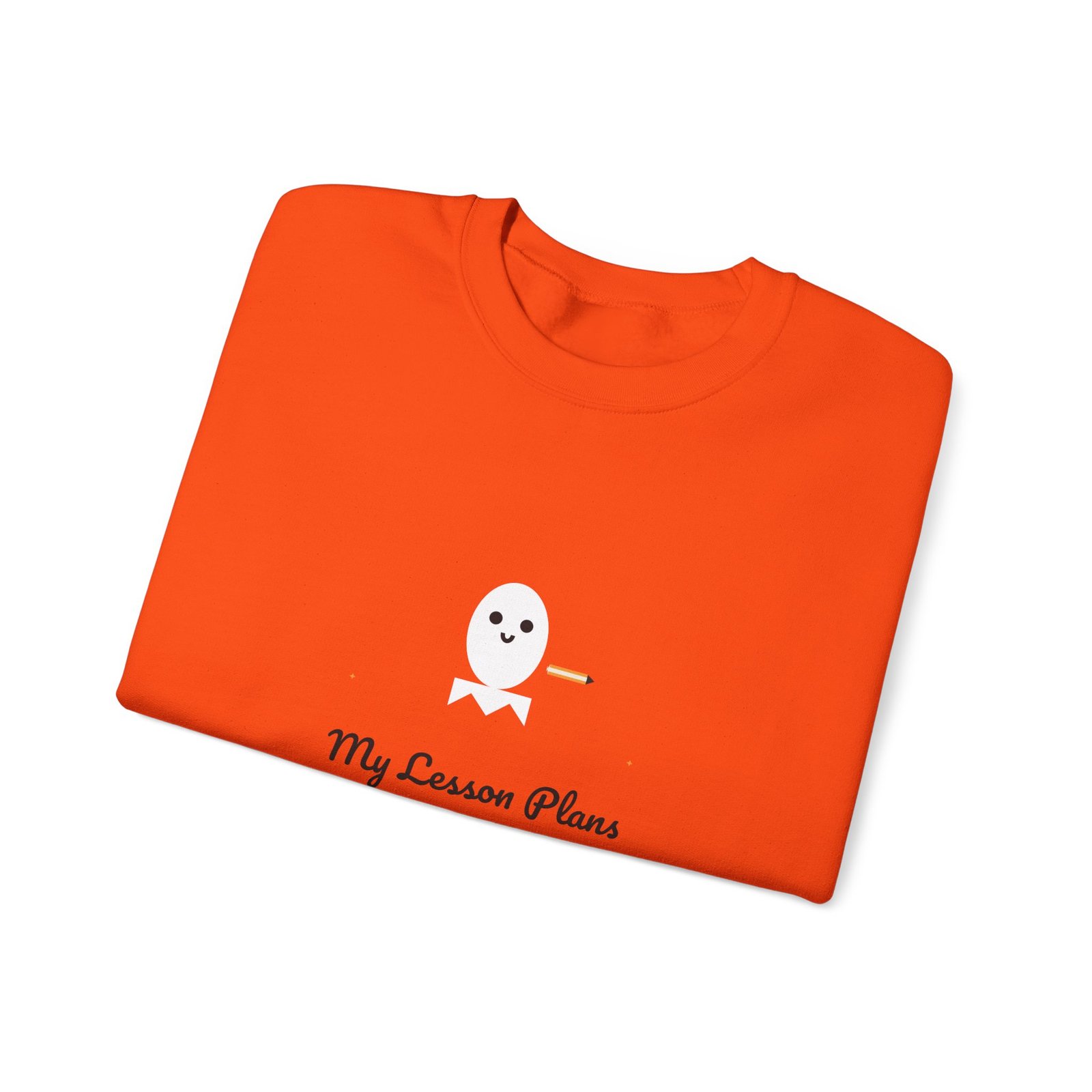 My Lesson Plans Are Haunted Halloween Teacher Shirt | Funny Teacher Gift | Gildan 18000 Crewneck - Image 19