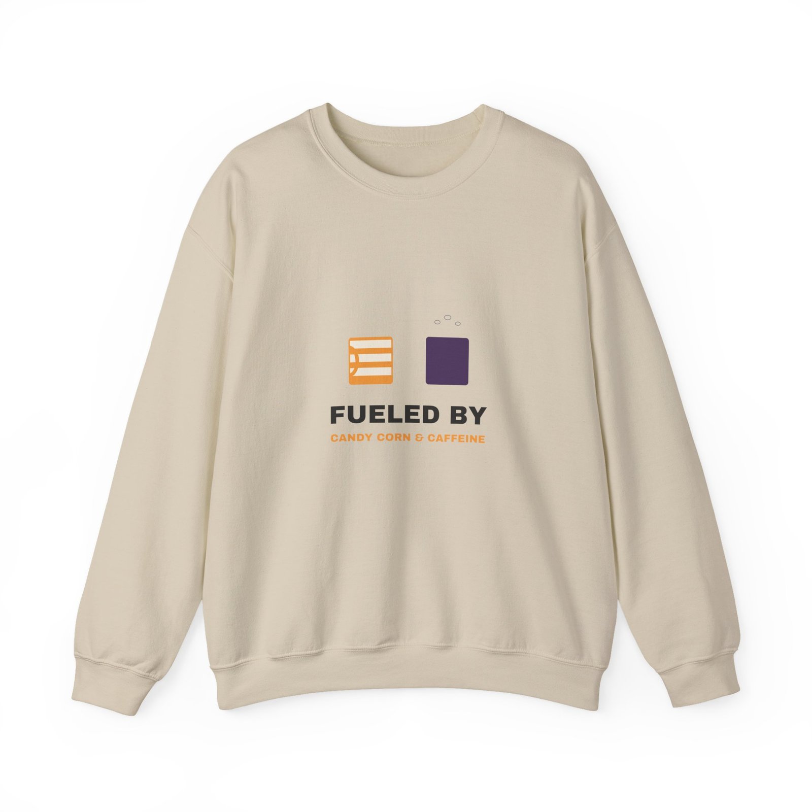 Fueled by Candy Corn and Caffeine Halloween Teacher Shirt | Teacher Humor Gift | Gildan 18000 Crewneck - Image 9