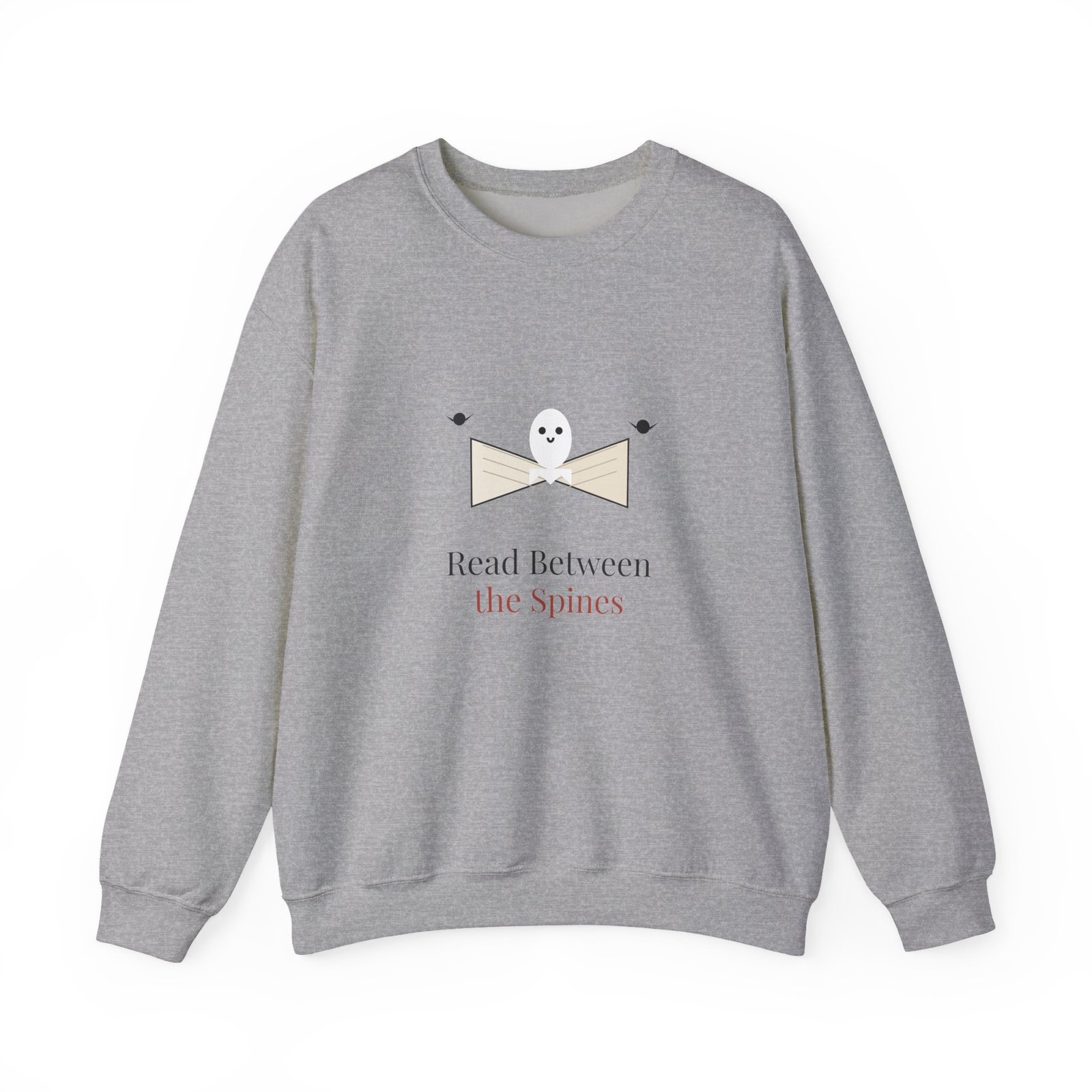 Read Between the Spines Book Lover Halloween Shirt | Bookish Fall Gift | Gildan 18000 Crewneck - Image 13