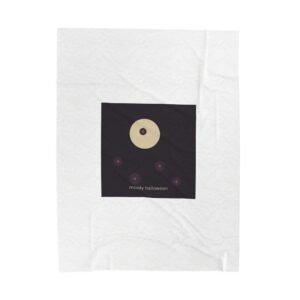 Velveteen Plush Blanket | Moody Floral Halloween