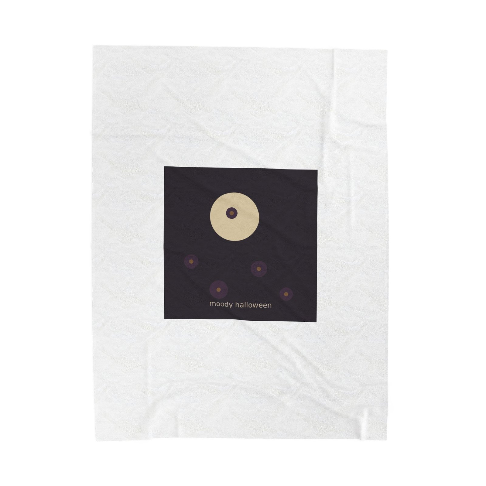 Velveteen Plush Blanket | Moody Floral Halloween