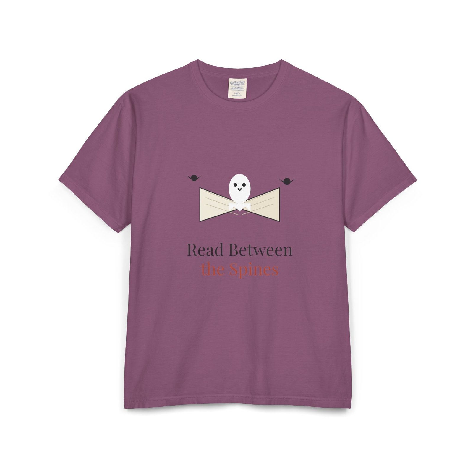 Read Between the Spines Book Lover Halloween Shirt | Bookish Fall Gift | Comfort Colors Tee - Image 9