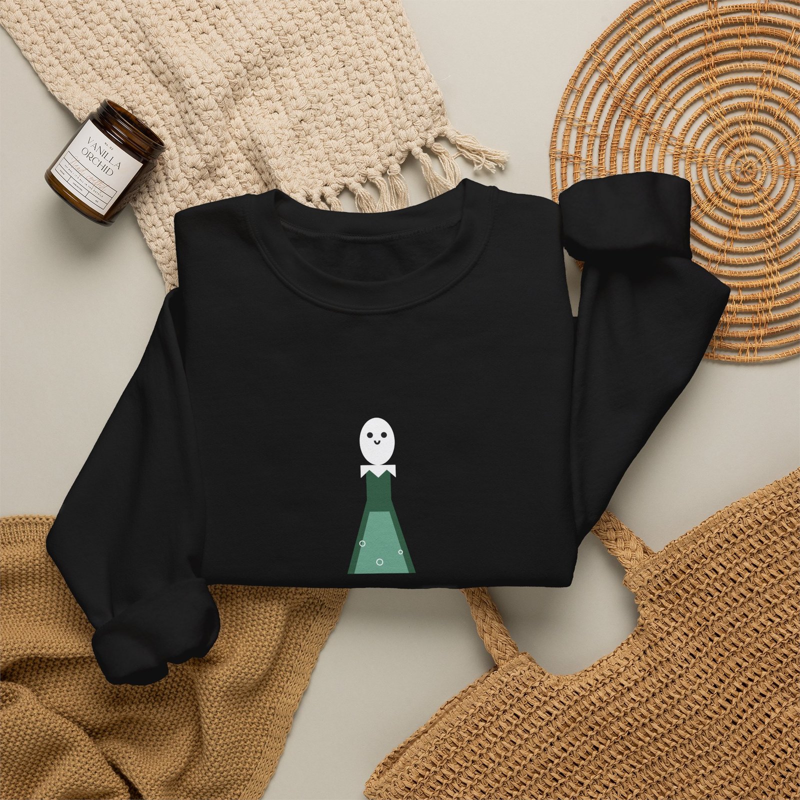 This Lab Is Haunted Halloween Science Teacher Shirt | STEM Teacher Gift | Gildan 18000 Crewneck - Image 8