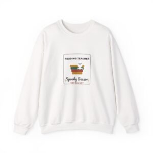 Reading Teacher Spooky Season Specialist Halloween Shirt | Bookish Teacher Gift | Gildan 18000 Crewneck