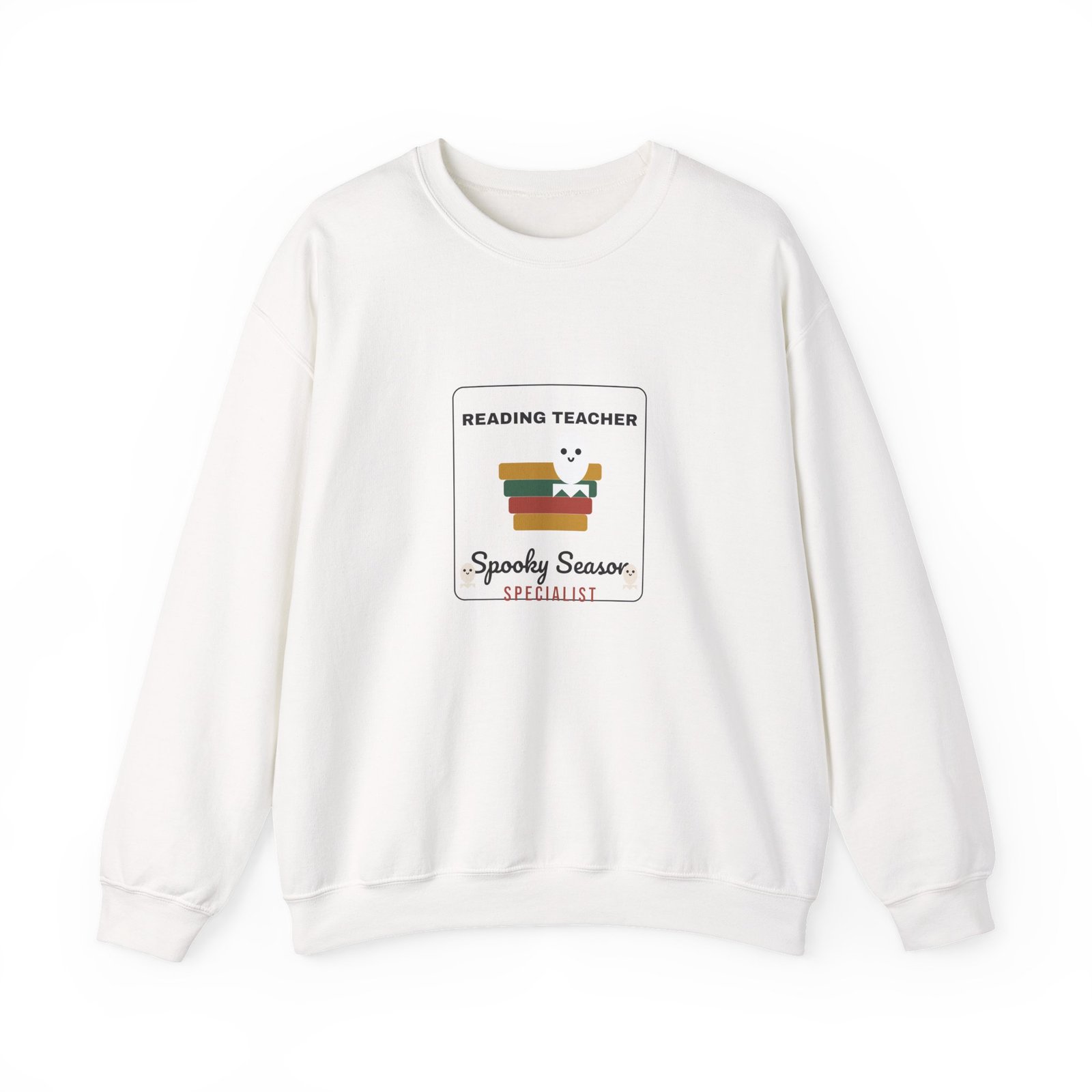 Reading Teacher Spooky Season Specialist Halloween Shirt | Bookish Teacher Gift | Gildan 18000 Crewneck