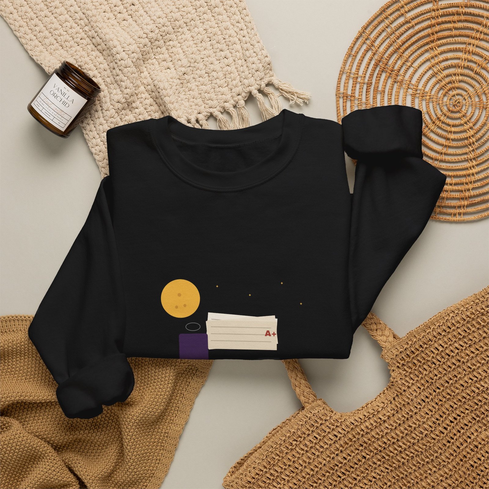 Grading After Dark Halloween Teacher Shirt | Late Night Teacher Gift | Gildan 18000 Crewneck - Image 8
