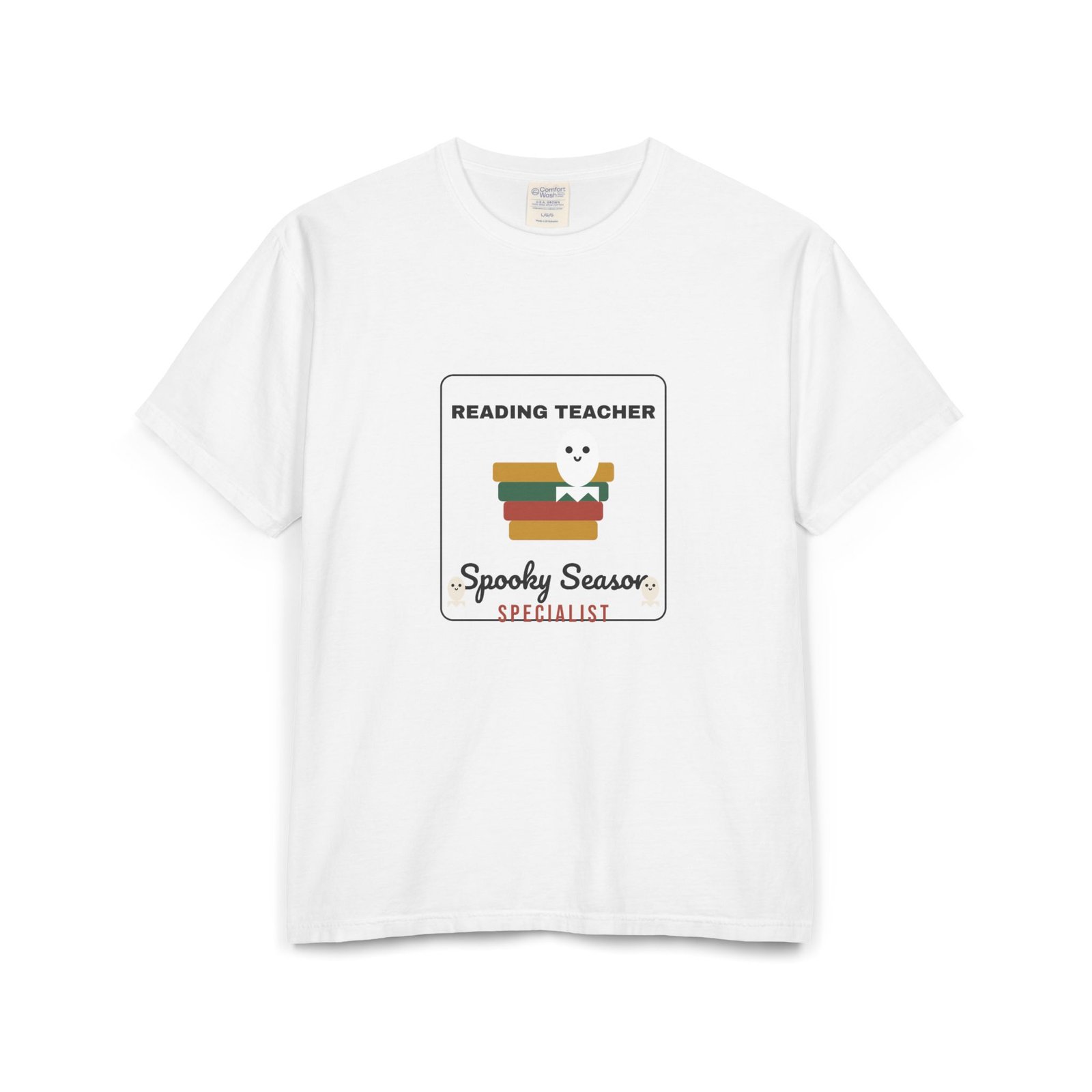 Reading Teacher Spooky Season Specialist Halloween Shirt | Bookish Teacher Gift | Comfort Colors Tee