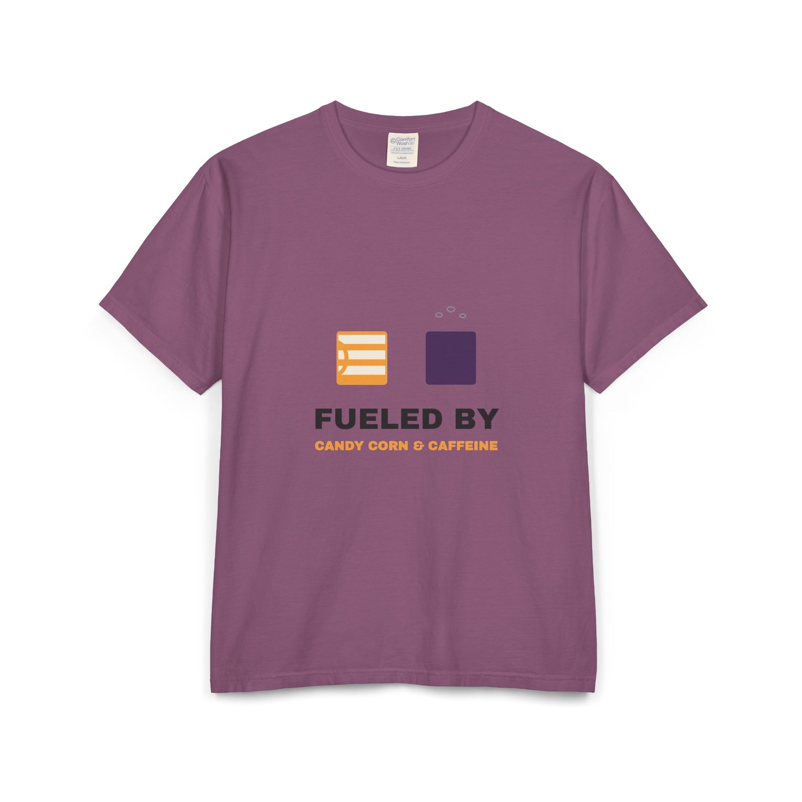 Fueled by Candy Corn and Caffeine Halloween Teacher Shirt | Teacher Humor Gift | Comfort Colors Tee - Image 9