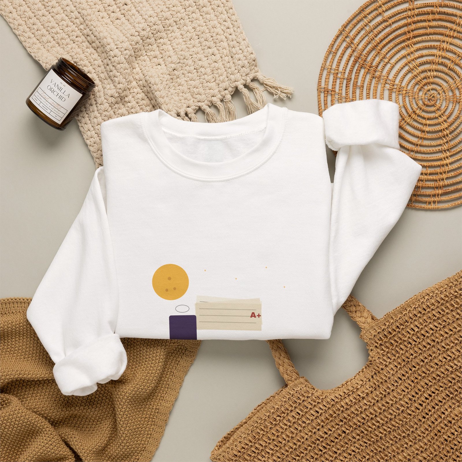 Grading After Dark Halloween Teacher Shirt | Late Night Teacher Gift | Gildan 18000 Crewneck - Image 4