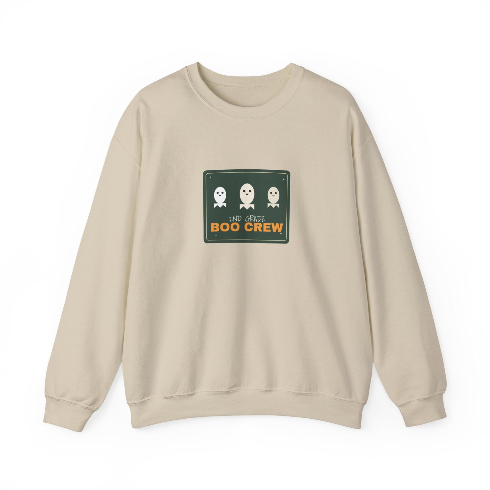 2nd Grade Boo Crew Halloween Teacher Shirt | Spooky Season Teacher Gift | Gildan 18000 Crewneck - Image 9