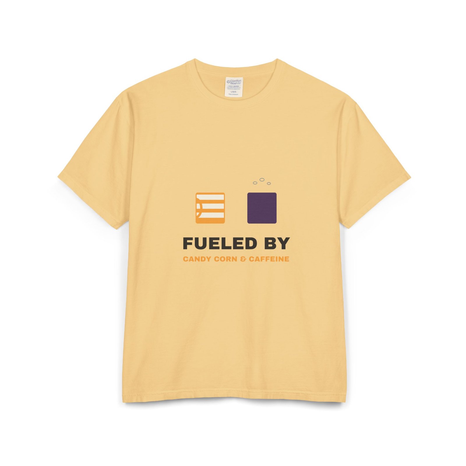 Fueled by Candy Corn and Caffeine Halloween Teacher Shirt | Teacher Humor Gift | Comfort Colors Tee - Image 7