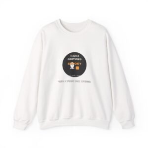 Teacher Certified Spooky Halloween Shirt | Spooky Season Teacher Gift | Gildan 18000 Crewneck
