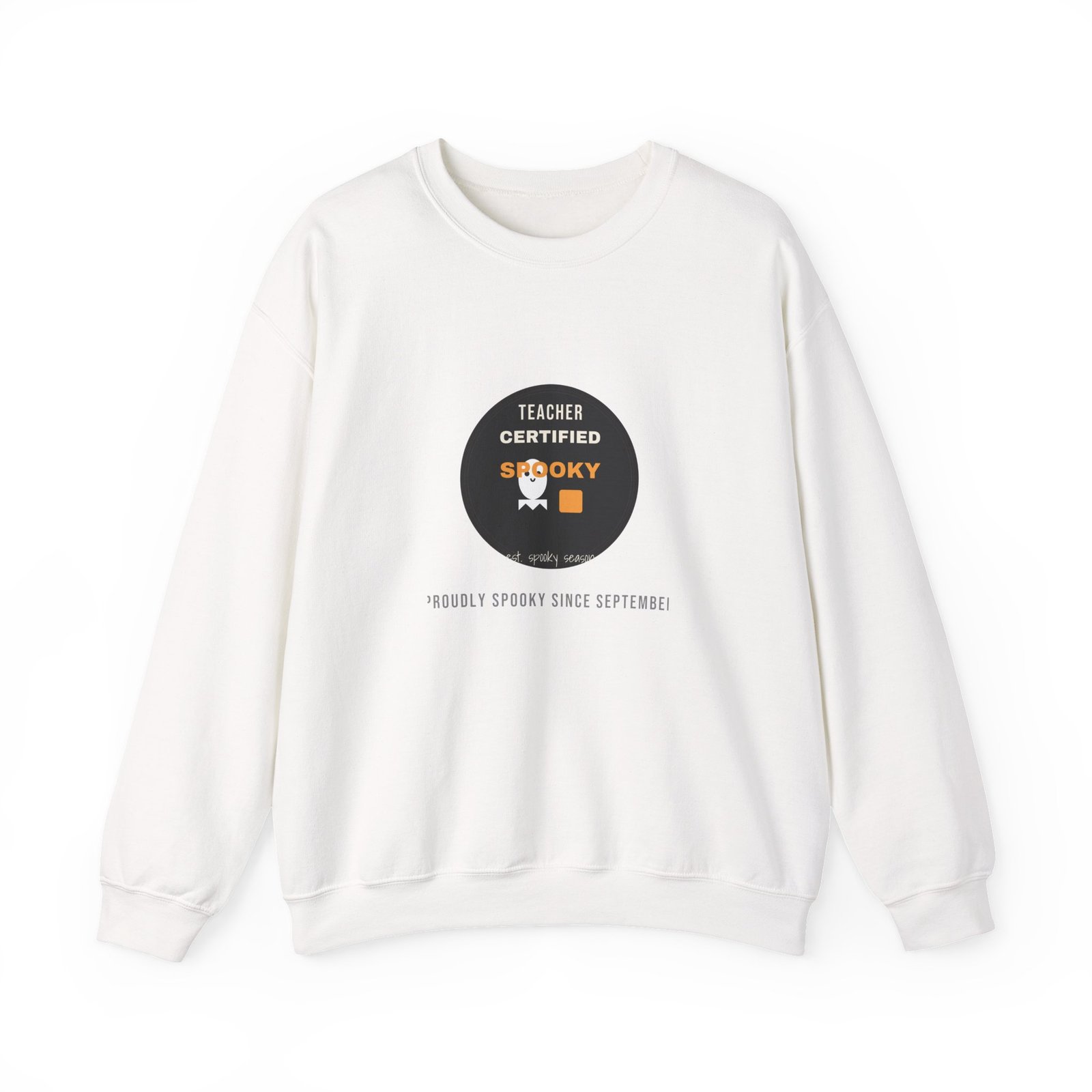 Teacher Certified Spooky Halloween Shirt | Spooky Season Teacher Gift | Gildan 18000 Crewneck