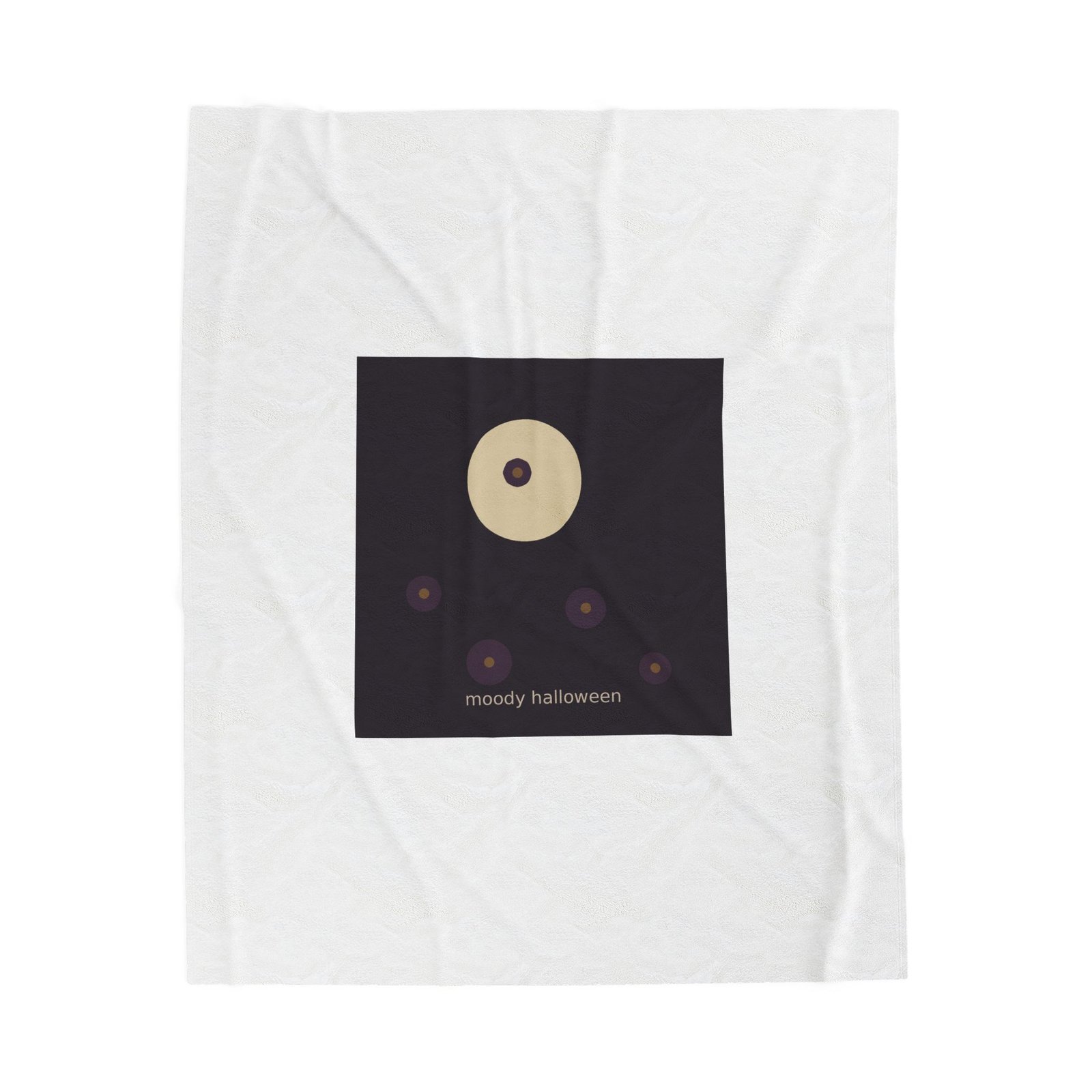Velveteen Plush Blanket | Moody Floral Halloween - Image 5