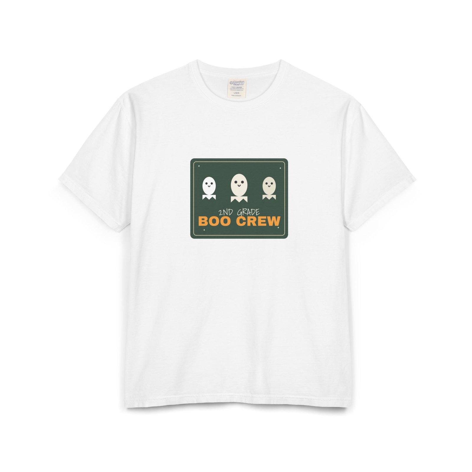 2nd Grade Boo Crew Halloween Teacher Shirt