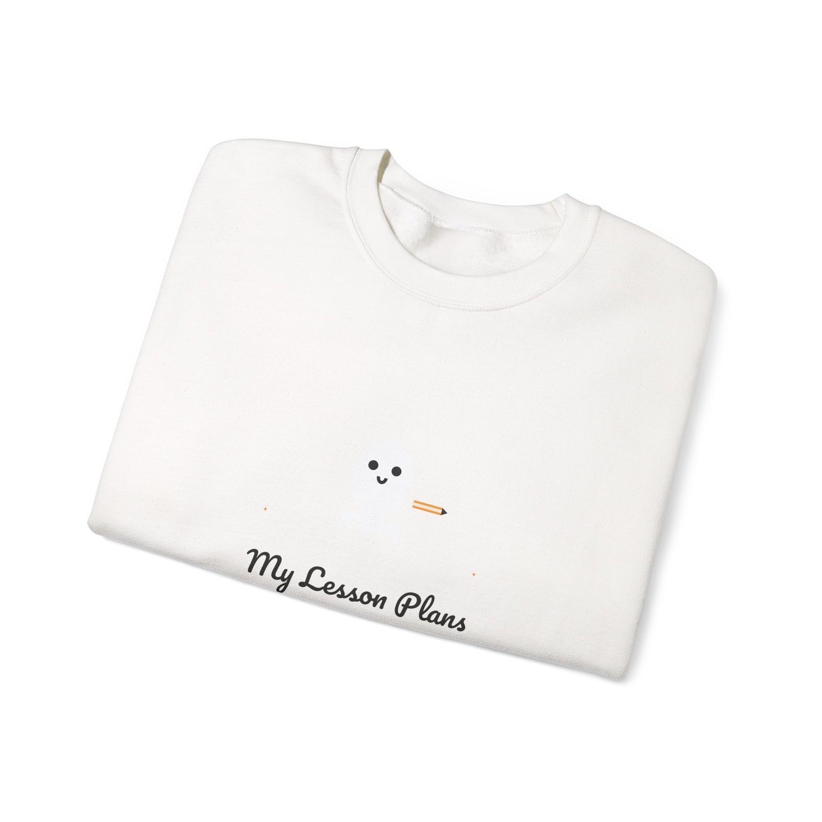 My Lesson Plans Are Haunted Halloween Teacher Shirt | Funny Teacher Gift | Gildan 18000 Crewneck - Image 3