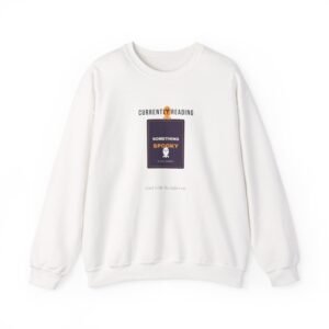 Currently Reading Something Spooky Book Lover Shirt | BookTok Halloween Gift | Gildan 18000 Crewneck