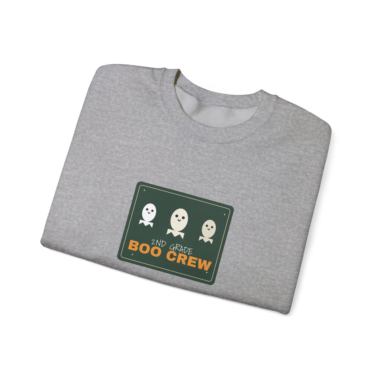 2nd Grade Boo Crew Halloween Teacher Shirt | Spooky Season Teacher Gift | Gildan 18000 Crewneck - Image 15