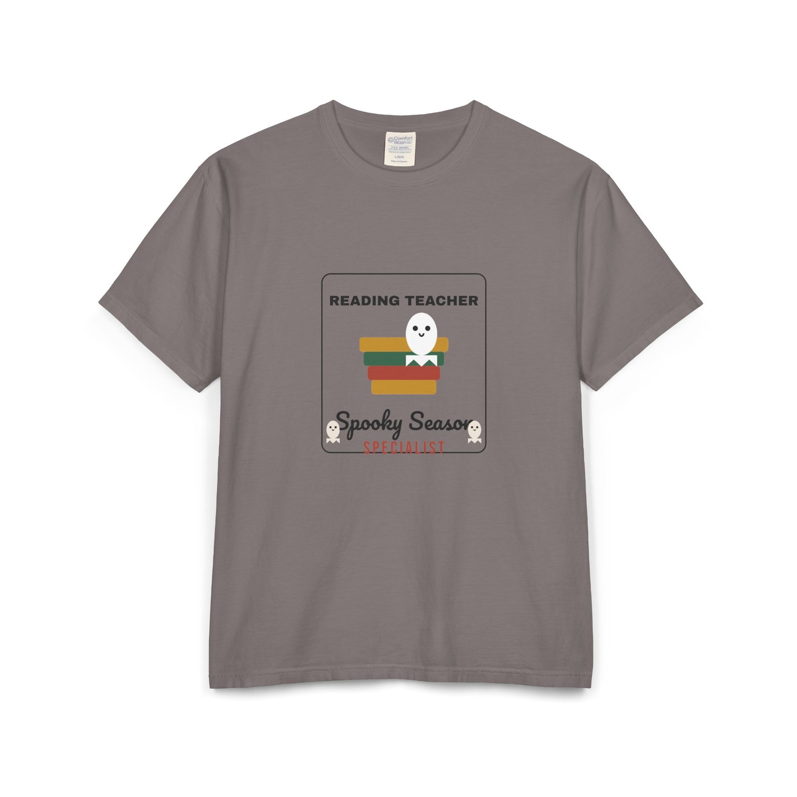 Reading Teacher Spooky Season Specialist Halloween Shirt | Bookish Teacher Gift | Comfort Colors Tee - Image 3