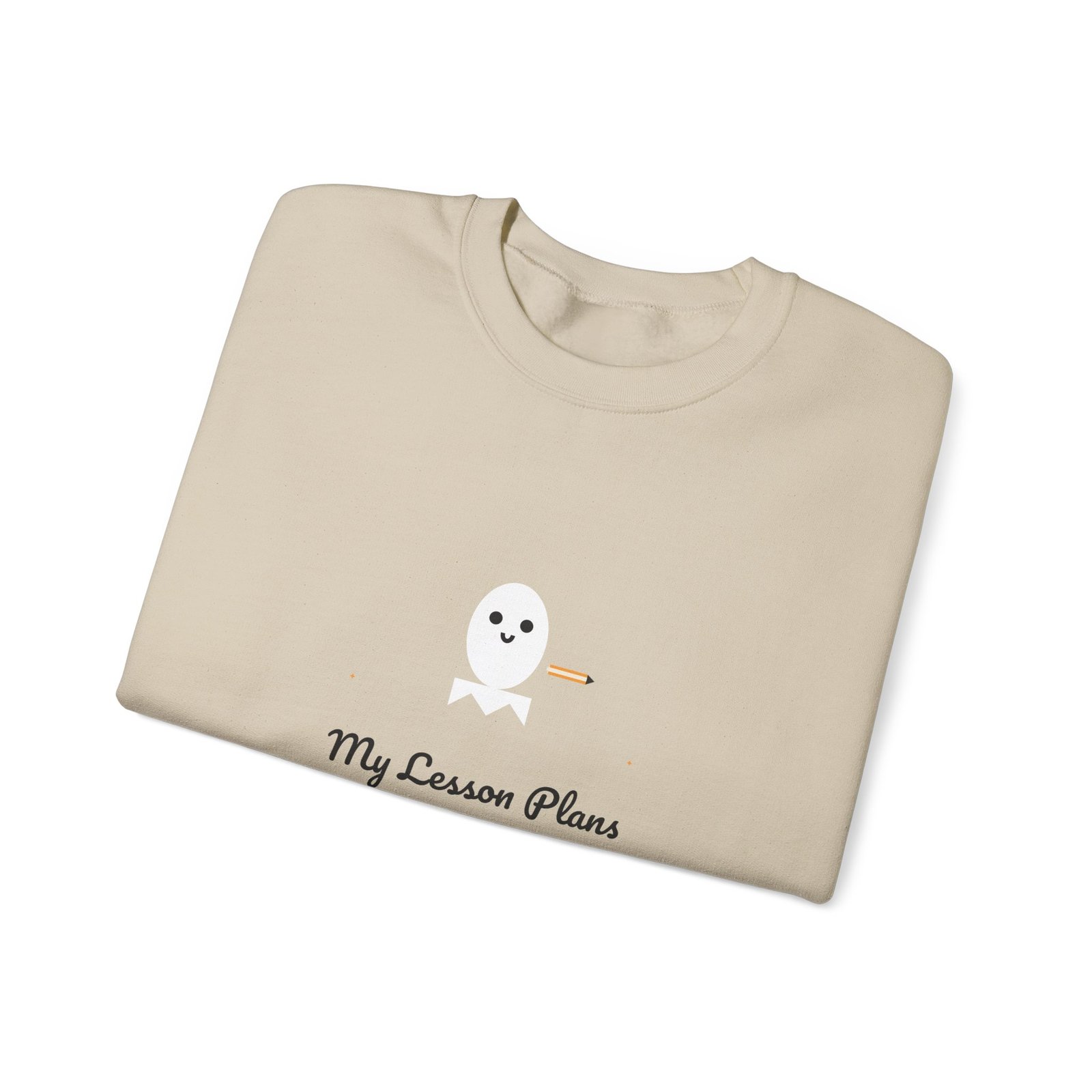 My Lesson Plans Are Haunted Halloween Teacher Shirt | Funny Teacher Gift | Gildan 18000 Crewneck - Image 11